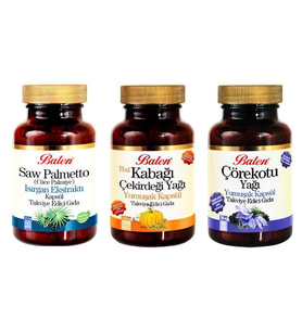 BALEN Saw Palmetto-Isırgan+Kabak Çekirdeği Yağı+Çörekotu Yağı
