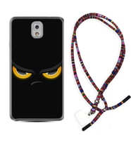 Samsung Note 3 4 5 8 9 20 Ultra 10 Lite Kılıf Boyun Asklı Rasta Silikon Black Eyes 1644