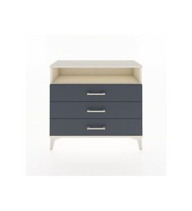 Arges Şifonyer Tek Raflı 3 Çekmeceli 88x30x80 Aytaşı-Antrasit