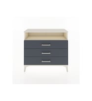 Arges Şifonyer Tek Raflı 3 Çekmeceli 88x30x80 Aytaşı-Antrasit