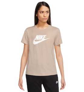 W Nsw Club Ss Tee Icn Ftr Pamuklu Kadın Bej Tişört