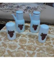 Antika Porselen Takım (Beyaz-Haki-Bej)