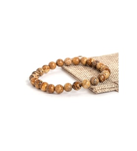 Unisex - Jasper Doğal Taşı Bileklik  Handmade > Bereket Taşı!