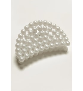8 cm Oval İnci Mandal Toka 1 Adet