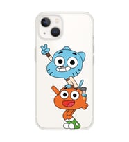 Iphone 14 Uyumlu Gumball & Darwin Tasarımlı Şeffaf Telefon Kılıfı