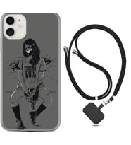 Apple iPhone 11 12 13 Mini Kılıf Boyun Askılı Silikon Purest Evil 1627