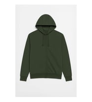Erkek Kapüşonlu İçi Polarlı Haki Sweatshirt