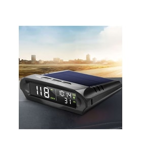 HyMark Evrensel GPS Hız Göstergesi Araç Güneş Enerjili Hız Ölçer S98 HUD Ekranı