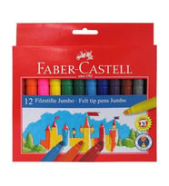 Faber Castell Jumbo Keçeli Boya Kalemi 12'li