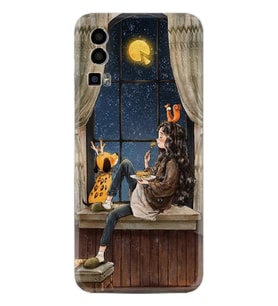 General Mobile Gm 23 Kılıf Resimli Desenli Baskılı Silikon Dog And Girl 1358