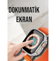 Bluetooth Bağlantılı 49mm Dokunmatik Akıllı Saat Sağlık Ve Spor Takip Özellikli