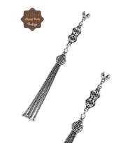Sallantılı Miğfer Tasarım 925 Ayar Gümüş Tesbih Püskül 201023522