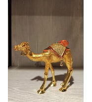 Swarovski Taşlı Deve Mücevherlik / Dekoratif Biblo (Beyaz)