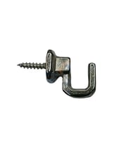 Vidalı Kanca, Askı Küçük - 15x18mm, Nikel - 1 Adet