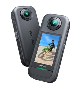 Akaso 360 Standart Combo Aksiyon Kamera 5.7K 360° Video, 48MP Sensör, 72MP 360° Fotoğraf, AI Takip