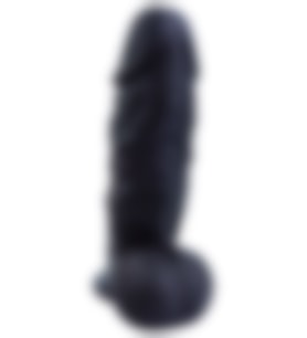 River World 26 cm'lik Siyah Renk Realistik Dildo