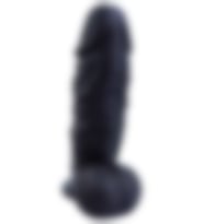 River World 26 cm'lik Siyah Renk Realistik Dildo