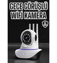 Northcity Ev Kamerası Wifi 3.0MP 1080P HD Çift Yönlü Ses ve Hareket Algılama - Güvenli Ev İzleme