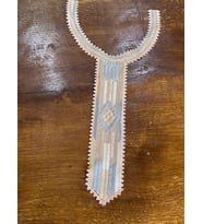 32X24 CM NAKIŞ İŞLEME YAKA DİKİŞ AKSESUARI (Krem)