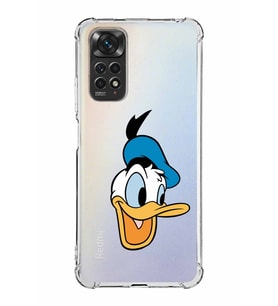 Xiaomi Redmi Note 11 Kamera ve Köşe Korumalı  Antishock Kapak Donald Duck Tasarımlı Şeffaf Kılıf