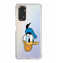 Xiaomi Redmi Note 11 Kamera ve Köşe Korumalı  Antishock Kapak Donald Duck Tasarımlı Şeffaf Kılıf
