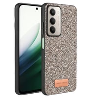 Onegif Redmi 15 4G Bright Simli Kapak - Gümüş