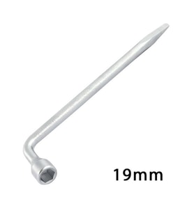 L Pipo Tip Tek Kol Çelik Bijon Anahtarı 19mm
