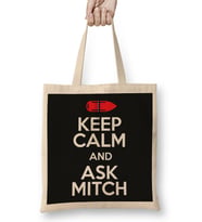 Keep Calm And Ask Mitch Baywatch Rescue Buoy Bez Çanta Uzun Saplı