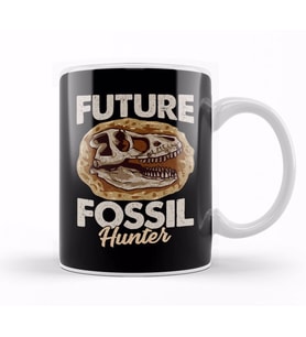 Funny Future Fossil Hunter Paleontology Dinosaur Kupa Bardak Porselen