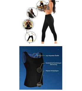 Termal Sauna Tayt + Atlet TAKIM ( M )  Neotex Terletme Takımı