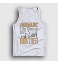 Presmono Unisex Beyaz Dirtier Archeology Hediye Arkeolog Arkeoloji Atlet 542443tt (Beyaz)