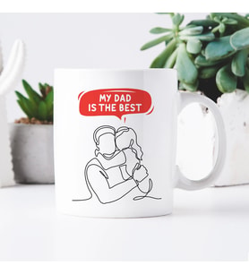 Father’s Day Gift, My Dad is the Best, Mug for Dad, for Daughter Father, Best Father Mug