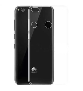 Huawei P8 Lite Kılıf Zore Şeffaf İnce ve Esnek Süper Silikon (Renksiz)