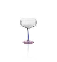 The Mia Ayaklı Cam Dondurma Kasesi Mavi Pembe 280 ml (Çok Renkli)