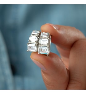 925 Ayar Gümüş  Elegant Küpe