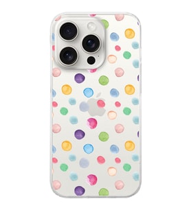 PrintiFy Apple  iPhone 15 Pro Max ile Uyumlu 1mm Slim Fit Water Color 6 Baskılı Şeffaf  Kılıf