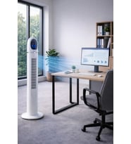 Auhma ACFN06 45W Kule Tipi Vantilatör - Uzaktan Kumandalı, Dokunmatik LED Ekranlı, 3 Modlu Sessiz Va
