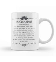 Namaste Yazı Meditasyon 01 Kupa Bardak Porselen