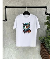 Unisex Çocuk Baskılı T-Shirt - Beyaz