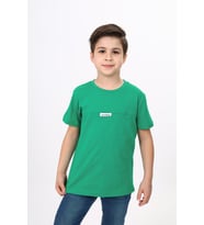 Toontoy Erkek Çocuk Baskılı Tişört (Koyu Yeşil)