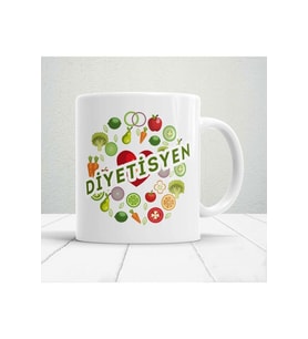 Kişiye Özel Diyetisyen3 Baskılı Kupa