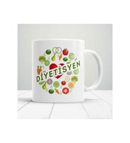 Kişiye Özel Diyetisyen3 Baskılı Kupa