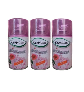 Tropicana Air Freshener Oda Kokusu Rose Gül Koku Bahçe Kokuları Parfüm Spreyi 260 Ml X 3 Adet