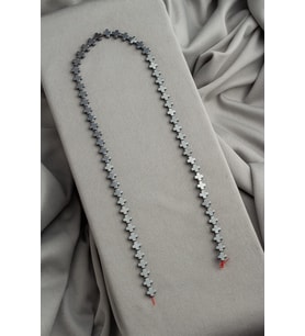 Hematit Doğal Taş Parlak Füme Artı Kesim 6mm Dizi [AA]