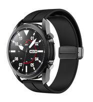 Huawei Watch GT GT2 GT3 GT4 42mm/Honor Magic 2 Kordon Magnetli Ayarlanır Silikon (Siyah)