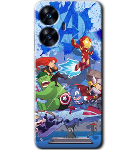 Realme C55 Kılıf HD Desen Baskılı Kılıf - Avengers Cartoon