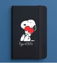 Kişiye Özel 13x21 Siyah Defter-4
