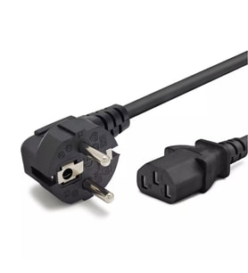Hadron HDX5523 1.5 Metre Power Kablosu 0.75mm Kalın Tip - 500W Güç Desteği (Siyah)