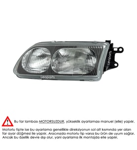 LEOPARTS Mazda 626 Far Lambası Sol 1998-2000 GE8K-51-040P