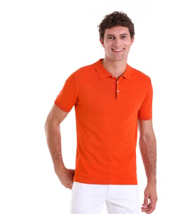 Hatemoğlu Turuncu GM 112303 Rayon Polo Yaka Triko T-shırt